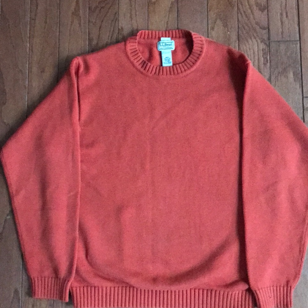 LL Bean men’s sweater Orange